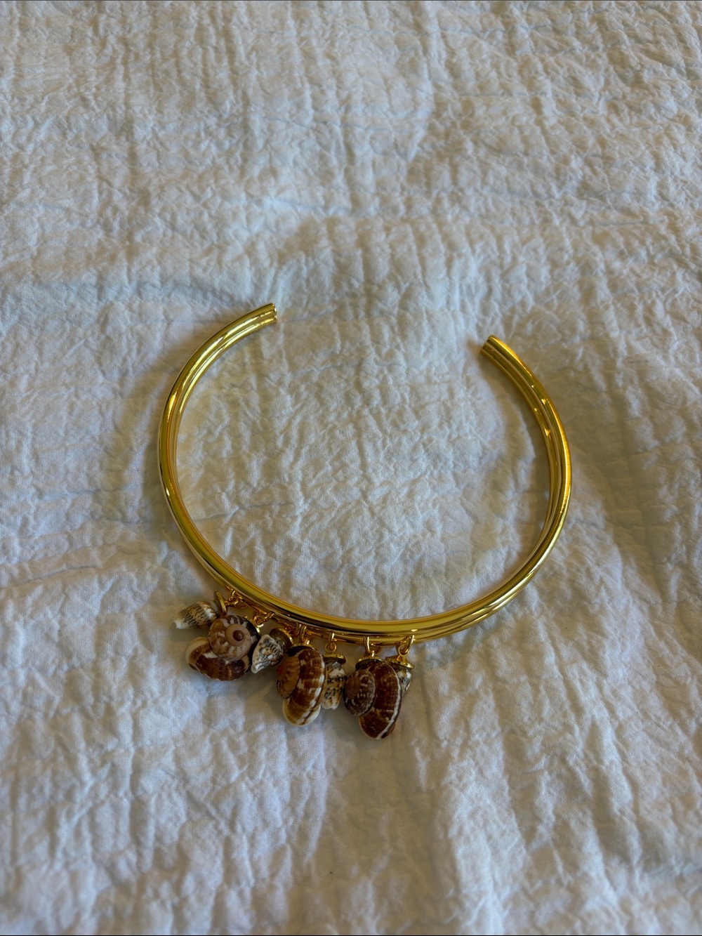 Gold Shell Charm Necklace - Women Jewelry